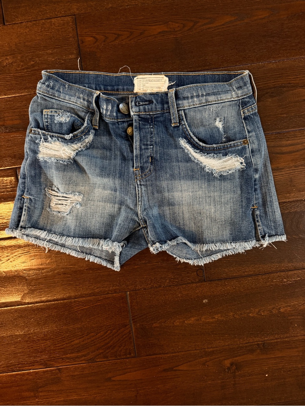 2008 Current/Elliott Distressed Jean Shorts
